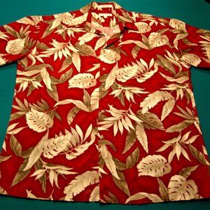 Pierre Cardin Men's Tropical Print Vacation/Cruise Shirt